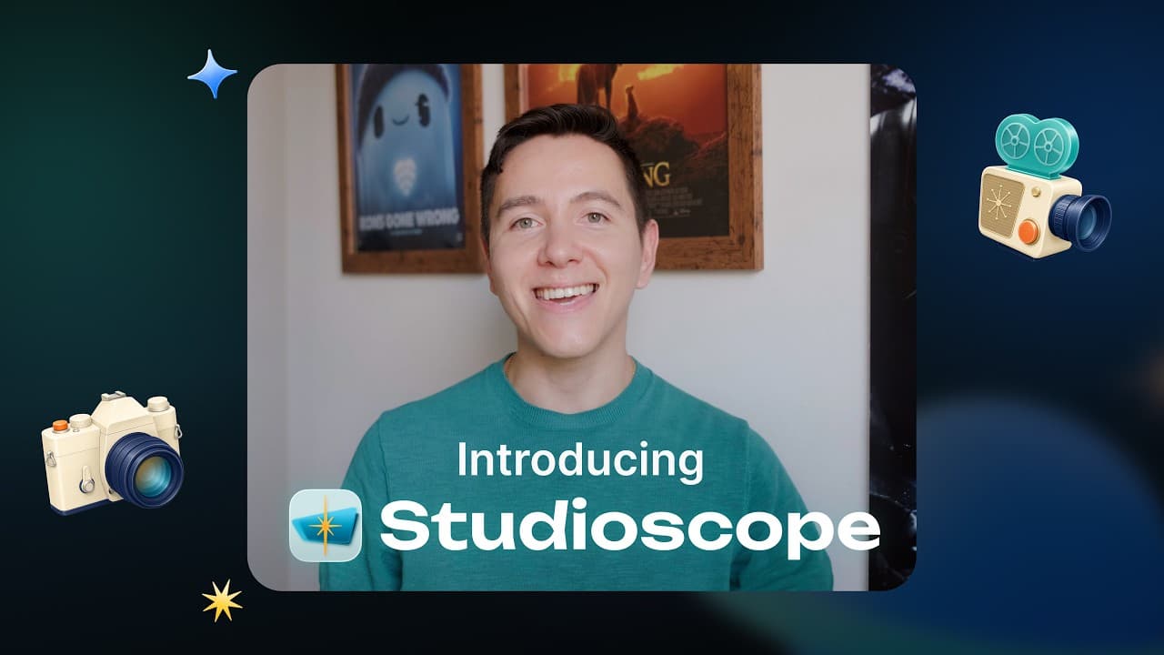 Studioscope launch intro – Bobby on why he built one place for the studio around the work video thumbnail